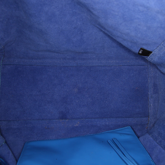 Sac cabas Mulberry en cuir bleu - Detail D2