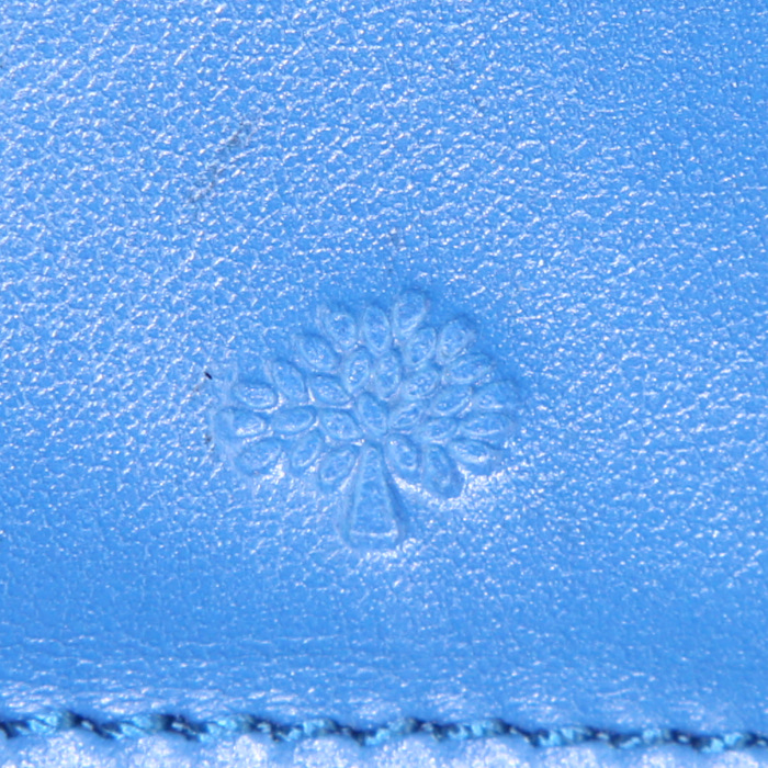 Bolso Cabás Mulberry en cuero azul - Detail D3