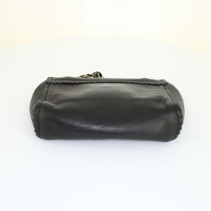 Sac Mulberry en cuir grainé noir - Detail D5