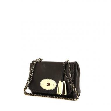 Mulberry bag in black grained leather