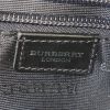 Bolso de mano Burberry en lona Haymarket beige y cuero esmaltado negro - Detail D3 thumbnail