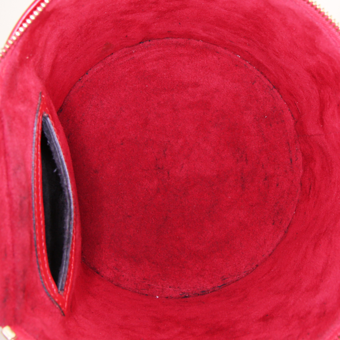 Vanity Louis Vuitton Cannes en cuir épi rouge - Detail D2