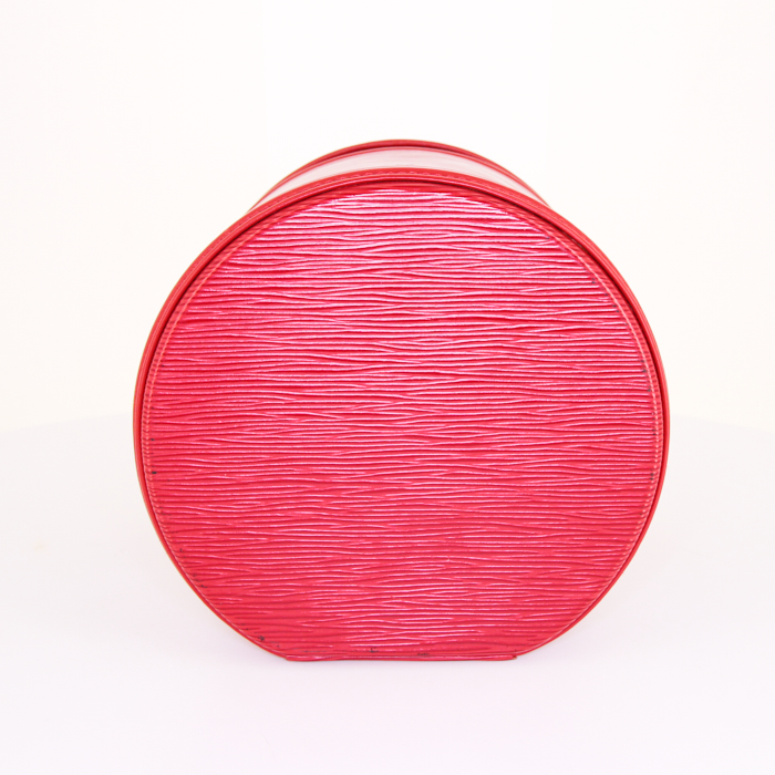Beauty Louis Vuitton Cannes in pelle Epi rossa - Detail D4