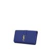 Billetera Saint Laurent en cuero azul - 00pp thumbnail
