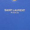 Portafogli Saint Laurent in pelle blu - Detail D3 thumbnail
