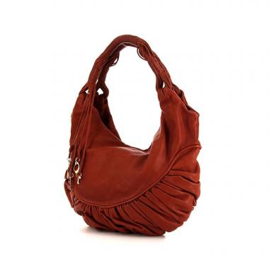 Bolso para llevar al hombro Dior Gipsy en cuero rojo