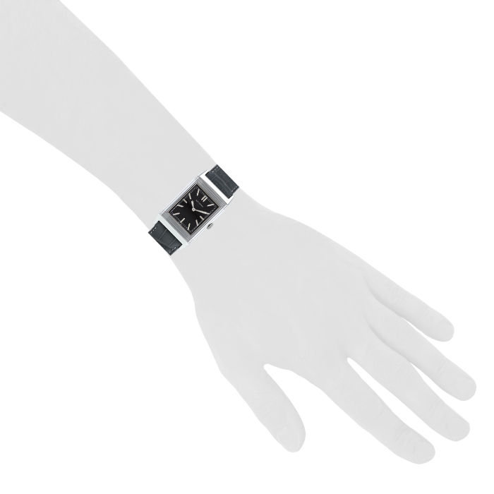 Jaeger-LeCoultre Grande Reverso Ultra Thin watch in stainless steel Ref:  277.8.62 Circa  2010 - Detail D2