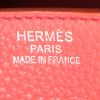 Borsa Hermes Birkin 35 cm in pelle togo rosa Jaipur - Detail D3 thumbnail