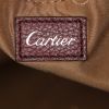 Bolso para llevar al hombro o en la mano Cartier Marcello en charol color burdeos y cuero color burdeos - Detail D4 thumbnail