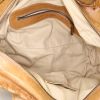 Bolso de mano Chloé Silverado en serpiente de agua beige arcilla y cuero beige - Detail D2 thumbnail