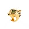 Cartier Panthère ring in yellow gold,  enamel and peridots - 00pp thumbnail
