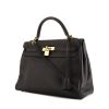 Hermes Kelly 32 cm handbag in black togo leather - 00pp thumbnail