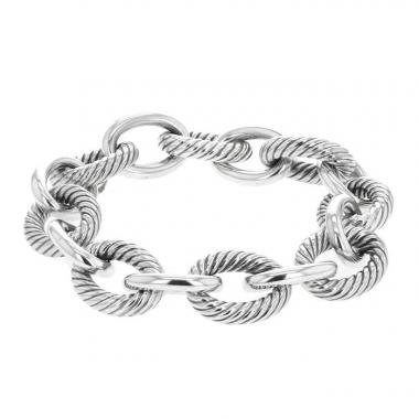 Brazalete flexible David Yurman Madison en plata