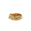 Cartier Trinity ring in yellow gold and diamonds, size 50 - 00pp thumbnail