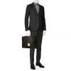 Porta-documentos Louis Vuitton Conseiller en cuero Epi negro - Detail D1 thumbnail