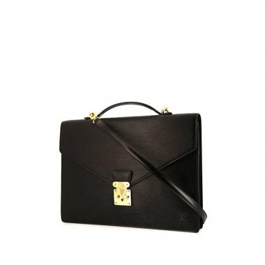 Louis Vuitton Conseiller briefcase in black epi leather
