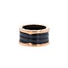 Bulgari B.Zero1 medium model ring in pink gold and ceramic - 00pp thumbnail