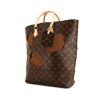 Louis Vuitton Sac Plat Edition Limitée Rei Kawakubo shopping bag in brown monogram canvas and natural leather - 00pp thumbnail