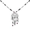 Cartier Le Baiser du Dragon necklace in white gold,  diamonds and onyx and in ruby - 00pp thumbnail