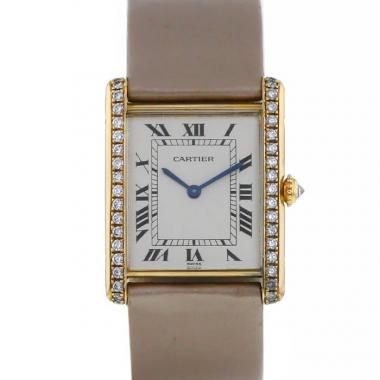Orologio Cartier Tank in oro giallo Ref :  1612 1 Circa  1999