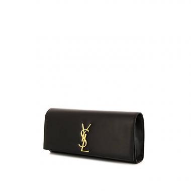 Pochette Saint Laurent Kate in pelle nera