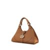 Gucci Junco bag worn on the shoulder or carried in the hand in brown grained leather - 00pp thumbnail