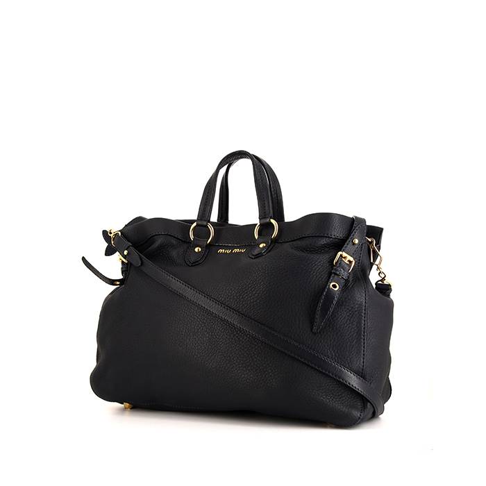 Miu Miu handbag in dark blue leather - 00pp