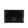 Hermès Etrier bag in blue box leather - 360 thumbnail