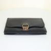 Hermès Etrier bag in blue box leather - Detail D4 thumbnail