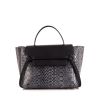 Celine  Belt mini  handbag  in black and silver python  and black leather - 360 thumbnail