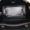 Bolso de mano Celine  Belt mini  en piel de pitón negra y plateada y cuero negro - Detail D3 thumbnail