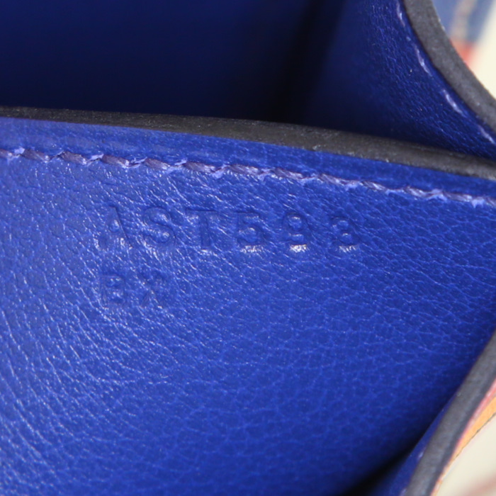 Bolso bandolera Hermès  Constance en cuero swift multicolor - Detail D4