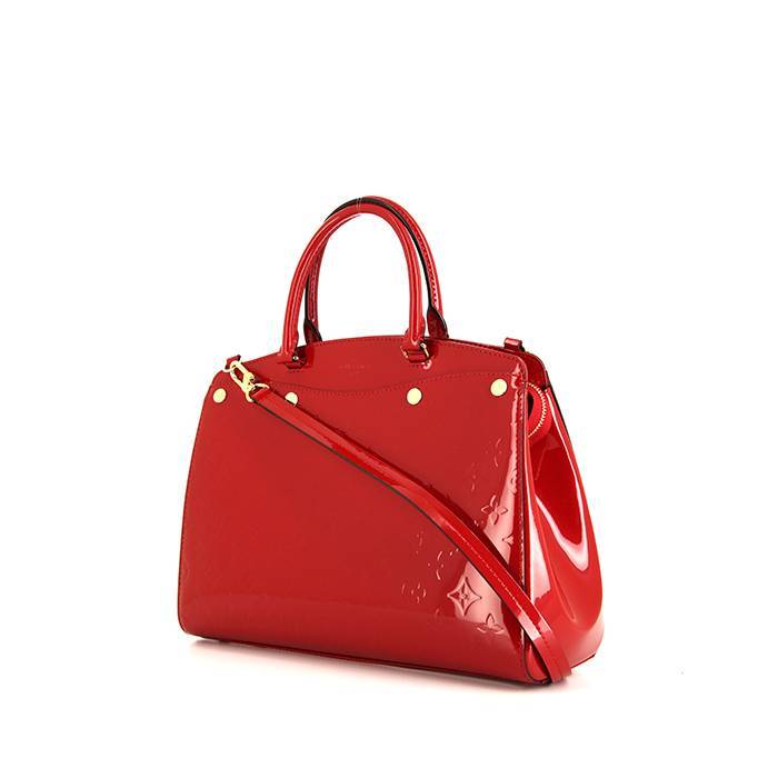 Louis Vuitton Brea handbag in red monogram patent leather - 00pp