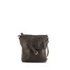 Gucci shoulder bag in brown empreinte monogram leather - 360 thumbnail