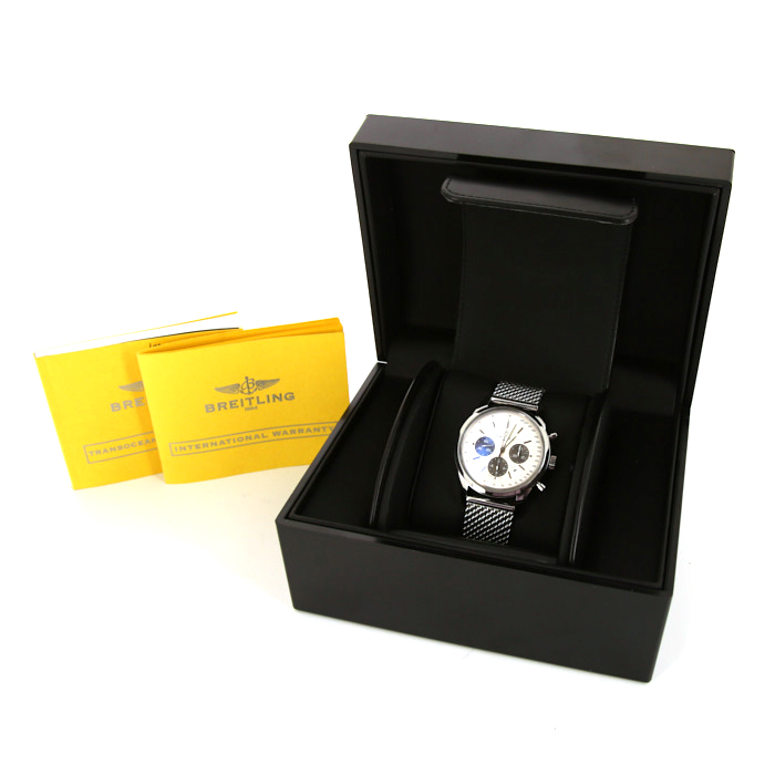 Breitling Transocean watch in stainless steel Ref:  AB015212 Circa  2012