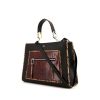 Fendi Runaway handbag in black leather and red python - 00pp thumbnail