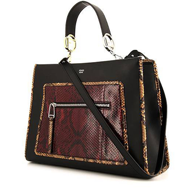 black Mon Tresor mini leather bag | FENDI | Eraldo.com