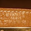 Hermes Kelly 32 cm bag worn on the shoulder or carried in the hand in gold Mysore leather - Detail D4 thumbnail
