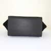 Celine Trapeze small model handbag in black leather and black suede - Detail D5 thumbnail