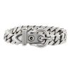 Hermès Boucle Sellier small model bracelet in silver - 00pp thumbnail