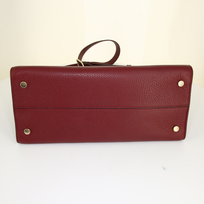 Dior Diorever handbag in burgundy leather - Detail D5