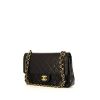 Chanel Timeless Classic bag worn on the shoulder or carried in the hand in black quilted leather - 00pp thumbnail