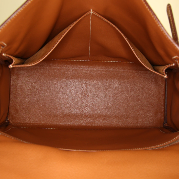 Borsa Hermes Kelly 35 cm in pelle togo gold - Detail D3
