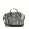 Bolso para llevar al hombro o en la mano Givenchy Antigona en cuero gris - 360 thumbnail