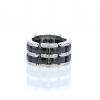 Flexible Chanel Ultra large model ring in white gold and ceramic - 360 thumbnail