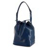 Shopping bag Louis Vuitton grand Noé modello grande in pelle Epi blu - 00pp thumbnail