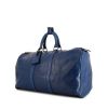 Borsa da viaggio Louis Vuitton Keepall 45 in pelle Epi blu - 00pp thumbnail