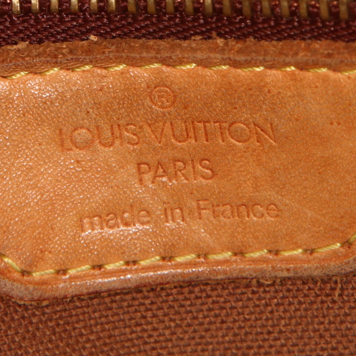 Bolso para llevar al hombro Louis Vuitton Vavin  modelo grande en lona Monogram y cuero natural - Detail D3