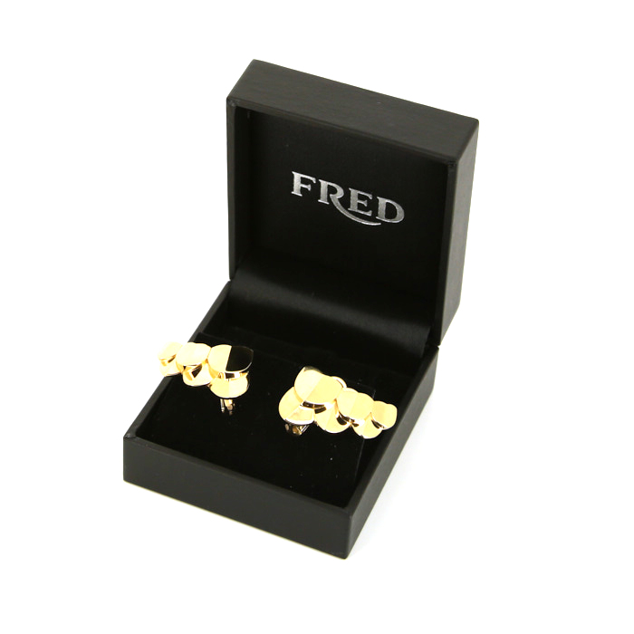 Paire de boucles d'oreilles Fred Une île d'or en or jaune - Detail D2