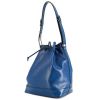 Louis Vuitton Noé large model shopping bag in blue epi leather - 00pp thumbnail
